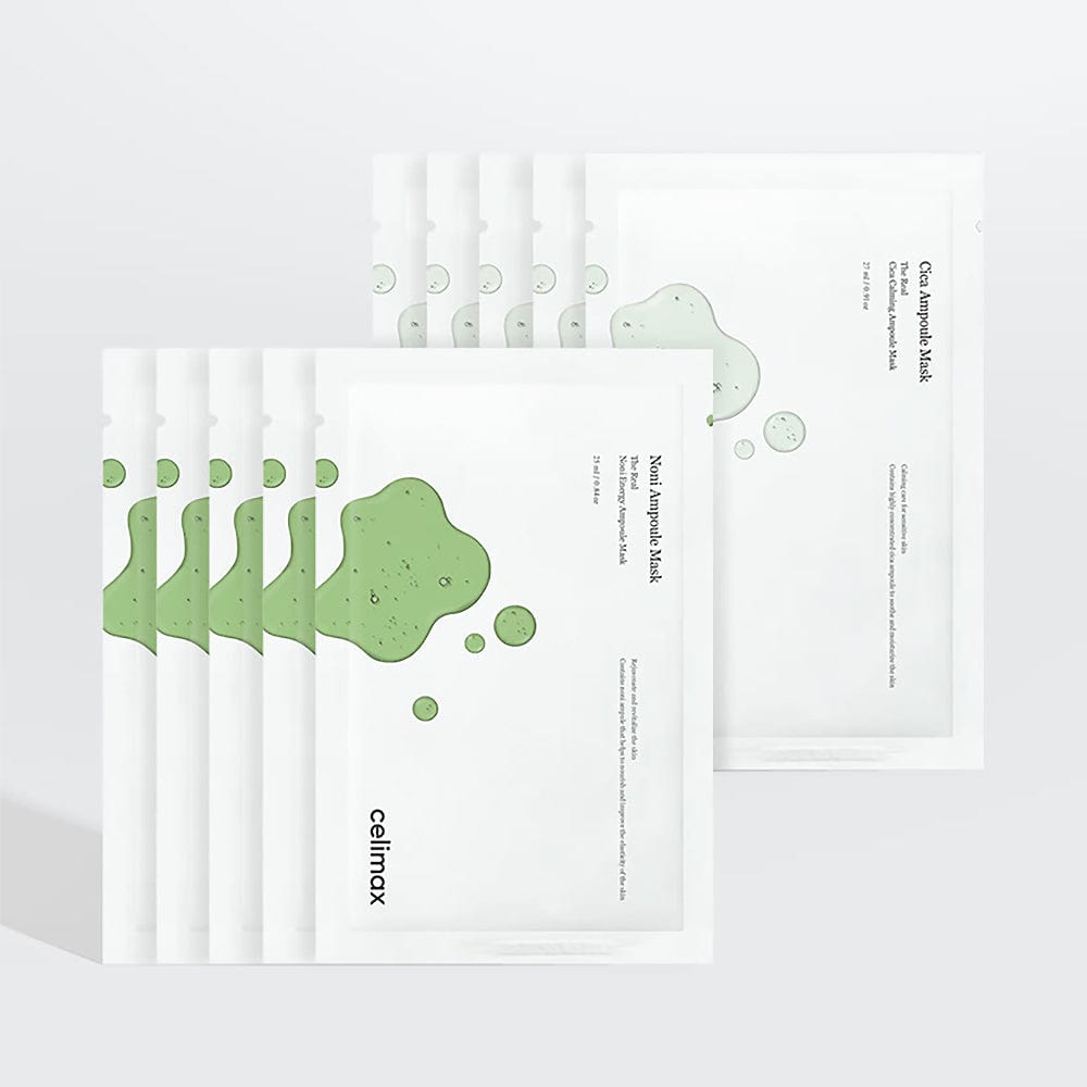 [Back to School Sale♥] Noni Ampoule Mask & Cica Ampoule Mask Set (10ea)