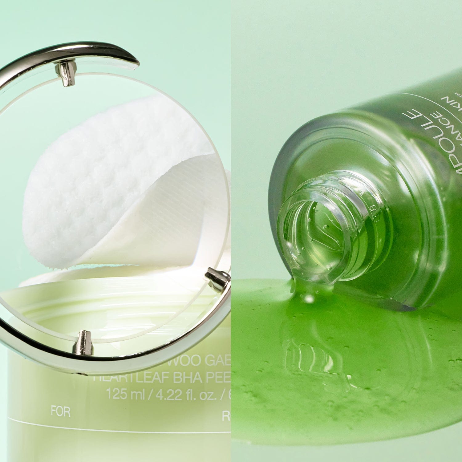 The Real Noni Energy Ampoule & Ji Woo Gae Heartleaf BHA Peeling Pad Set