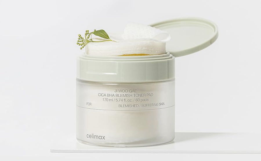 CELIMAX Ji Woo Gae Cica BHA Blemish Toner Pad