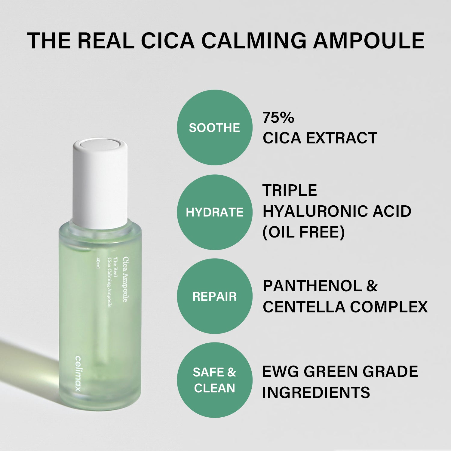 The Real Cica Calming Ampoule (40ml / 1.35oz)